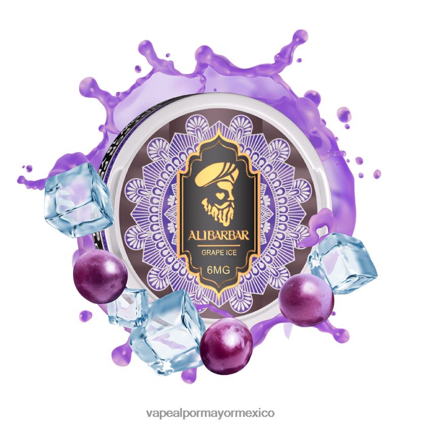 Atomizador Vaporizador Elétrico hielo de uva D4H84F60 ALIBARBAR bolsa de nicotina