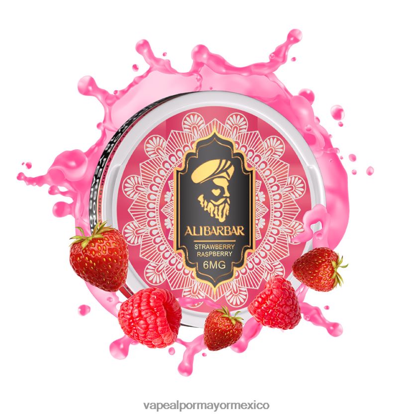 Vaporizador Desechable Al Por Mayor frambuesa fresa D4H84F55 ALIBARBAR bolsa de nicotina