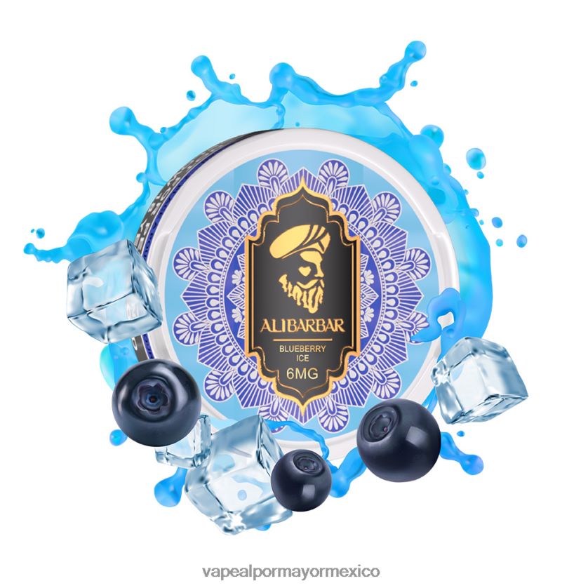 Vaporizador Desechable Al Por Mayor hielo de arándanos D4H84F65 ALIBARBAR bolsa de nicotina