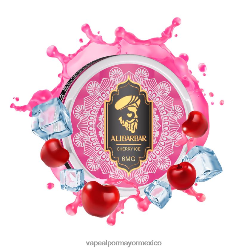 Vaporizador Mexico hielo de cereza D4H84F67 ALIBARBAR bolsa de nicotina