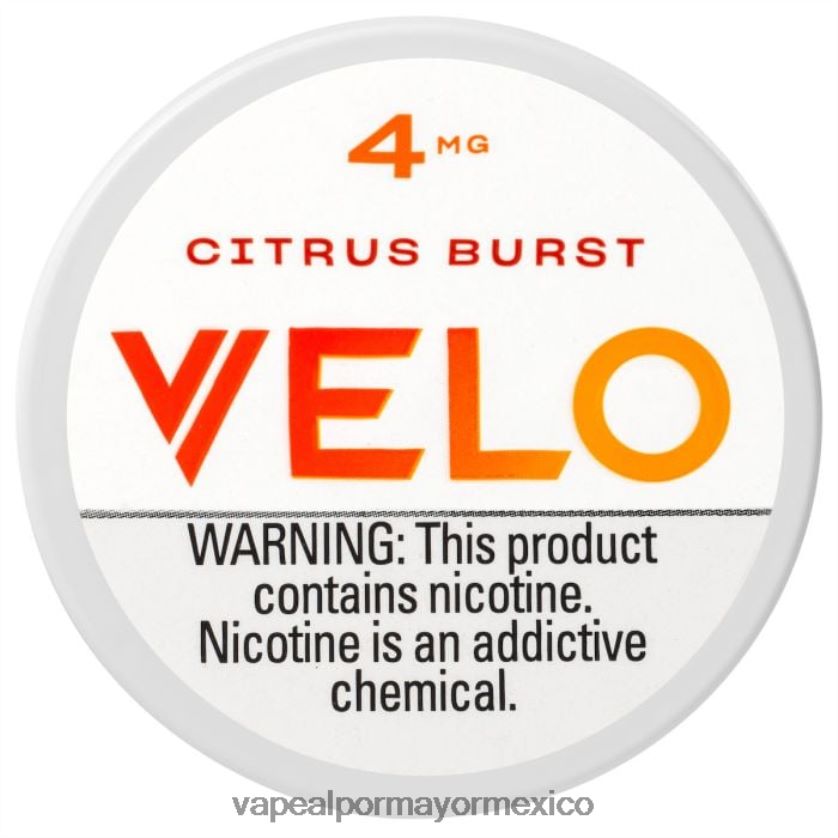 Vaporizador Desechable Al Por Mayor explosión de cítricos D4H84F35 VELO bolsa de nicotina 4 mg