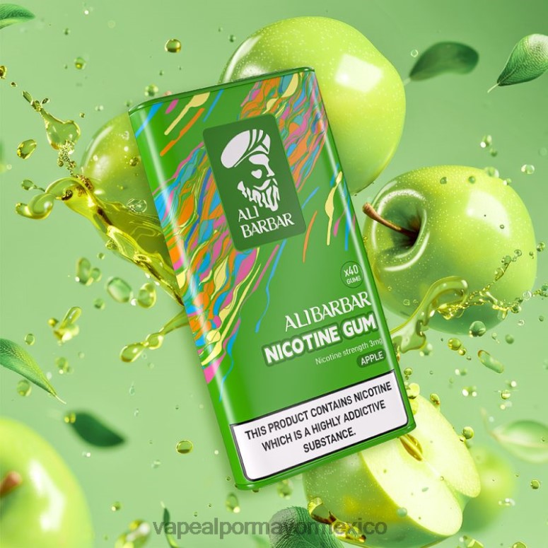 Atomizador Vaporizador Elétrico - Alibarbar chicle de nicotina manzana HJ86280