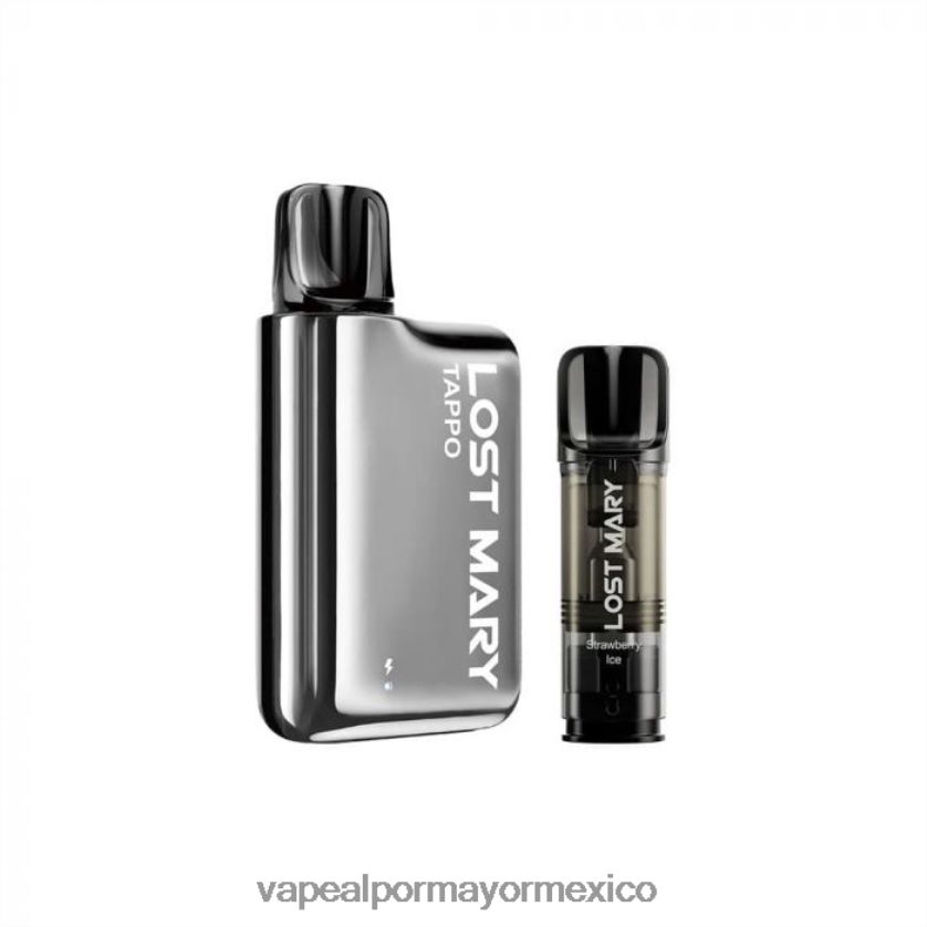 Jugo De Vapeo plata inoxidable x hielo de fresa D4H84F438 LOST MARY Tappo kit de vapeo pod