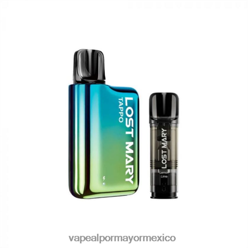 Venta De Vaporizadores Al Por Mayor azul verde x lima limón D4H84F436 LOST MARY Tappo kit de vapeo pod