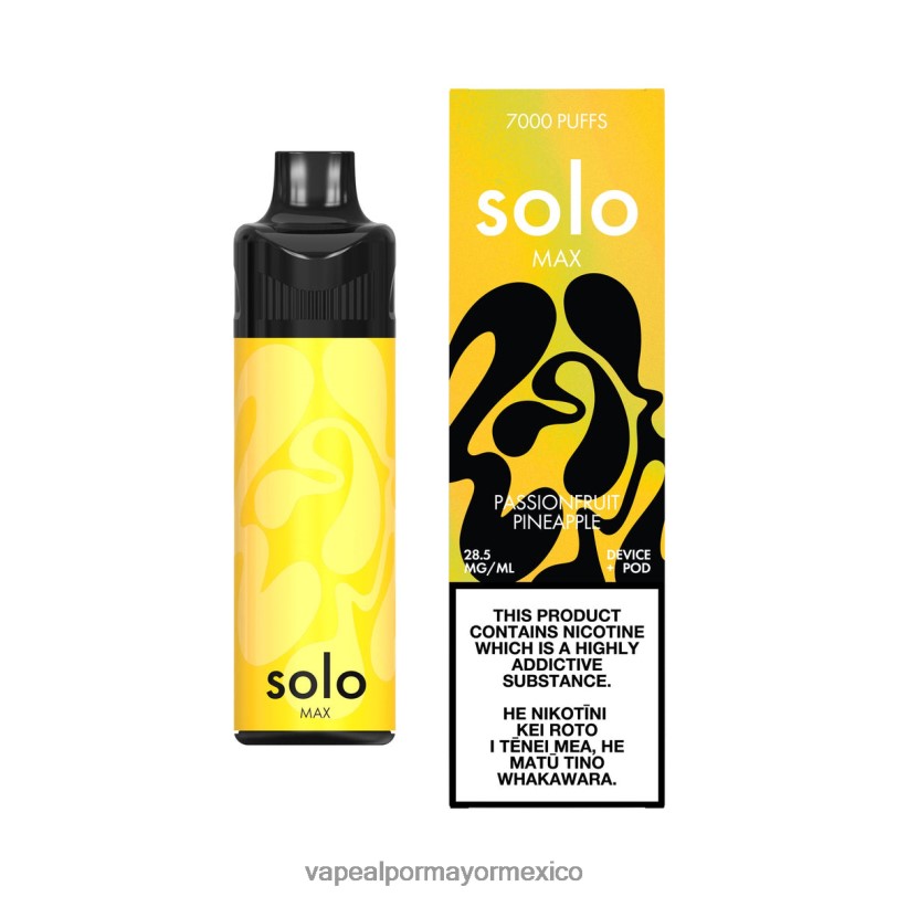 Vaporizador Desechable Por Mayor - Solo MAX kit de cápsulas piña de maracuyá 4LV0869