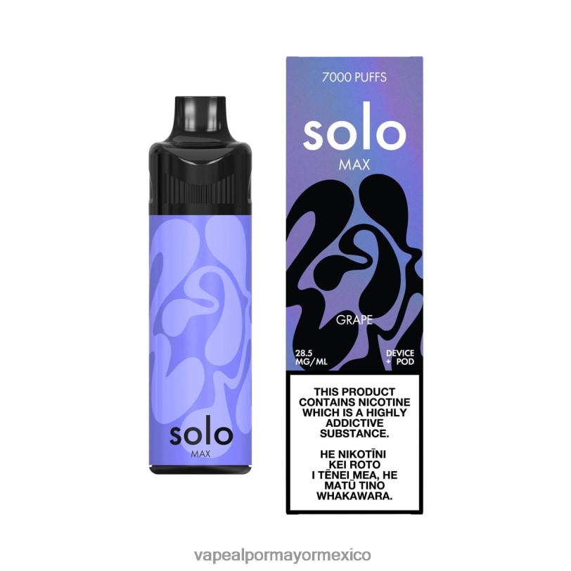 Vaporizador Mexico - Solo MAX kit de cápsulas uva 4LV0867