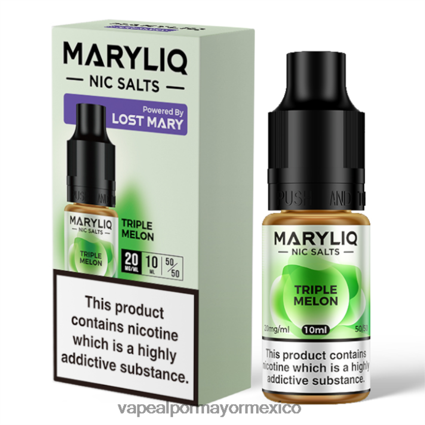 Atomizador Vaporizador Elétrico melón triple D4H84F460 LOST MARY MARYLIQ sales nic - 10ml - 20mg