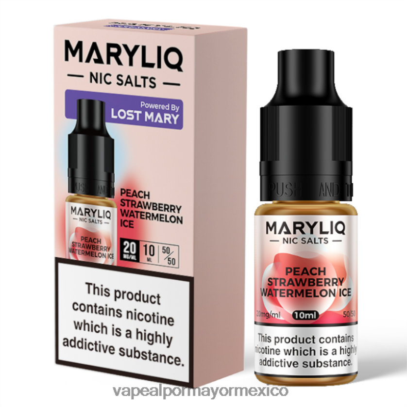 Vape Al Por Mayor Mexico melocotón fresa sandía hielo D4H84F451 LOST MARY MARYLIQ sales nic - 10ml - 20mg