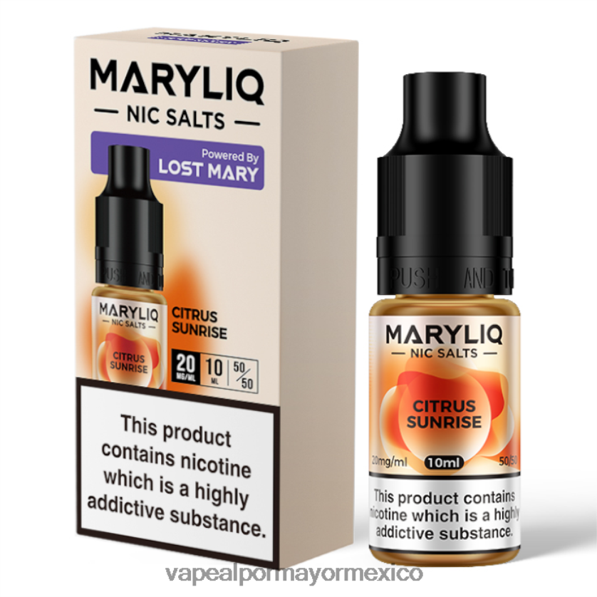 Vaporizador Desechable Al Por Mayor amanecer cítrico D4H84F445 LOST MARY MARYLIQ sales nic - 10ml - 20mg