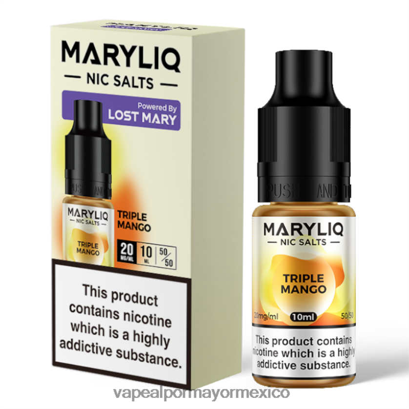Vaporizador Desechable Por Mayor mango triple D4H84F459 LOST MARY MARYLIQ sales nic - 10ml - 20mg
