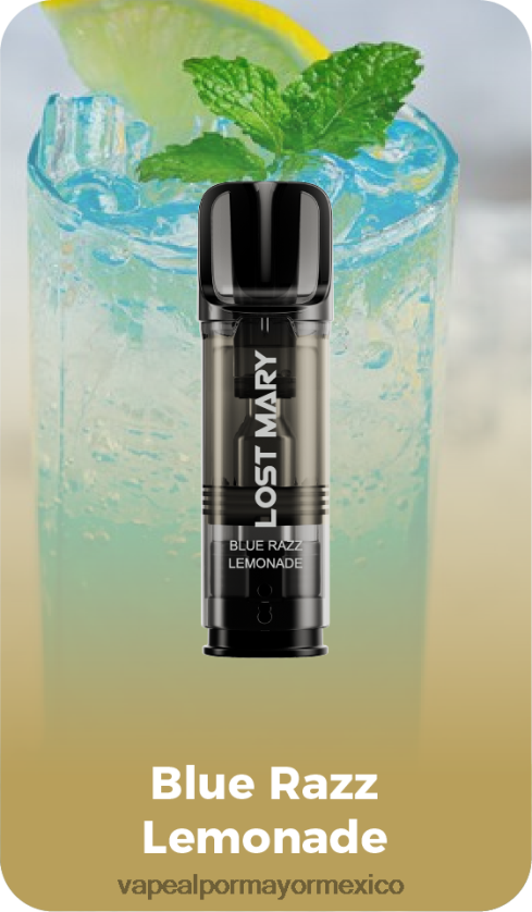 Vape Al Por Mayor Mexico limonada azul razz D4H84F421 LOST MARY Tappo cápsulas de repuesto precargadas