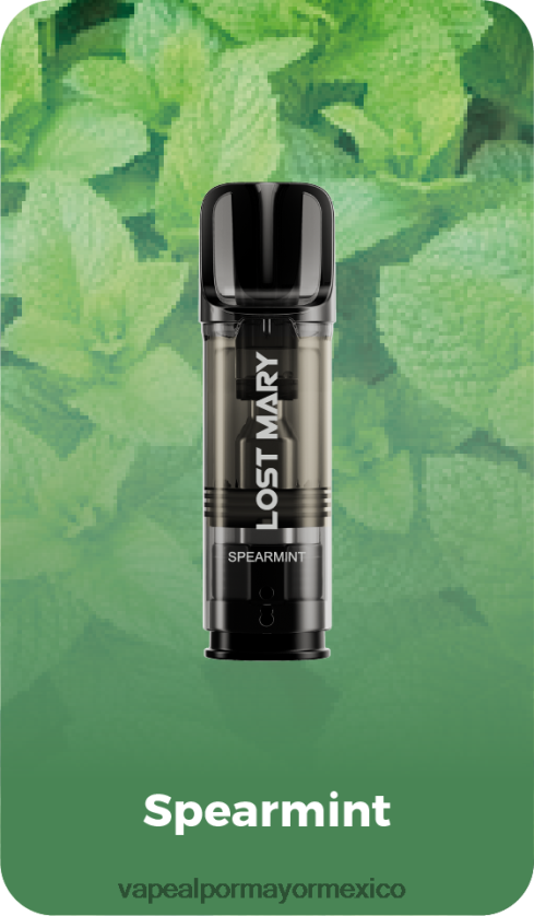 Vaporizador Desechable Por Mayor menta verde D4H84F429 LOST MARY Tappo cápsulas de repuesto precargadas