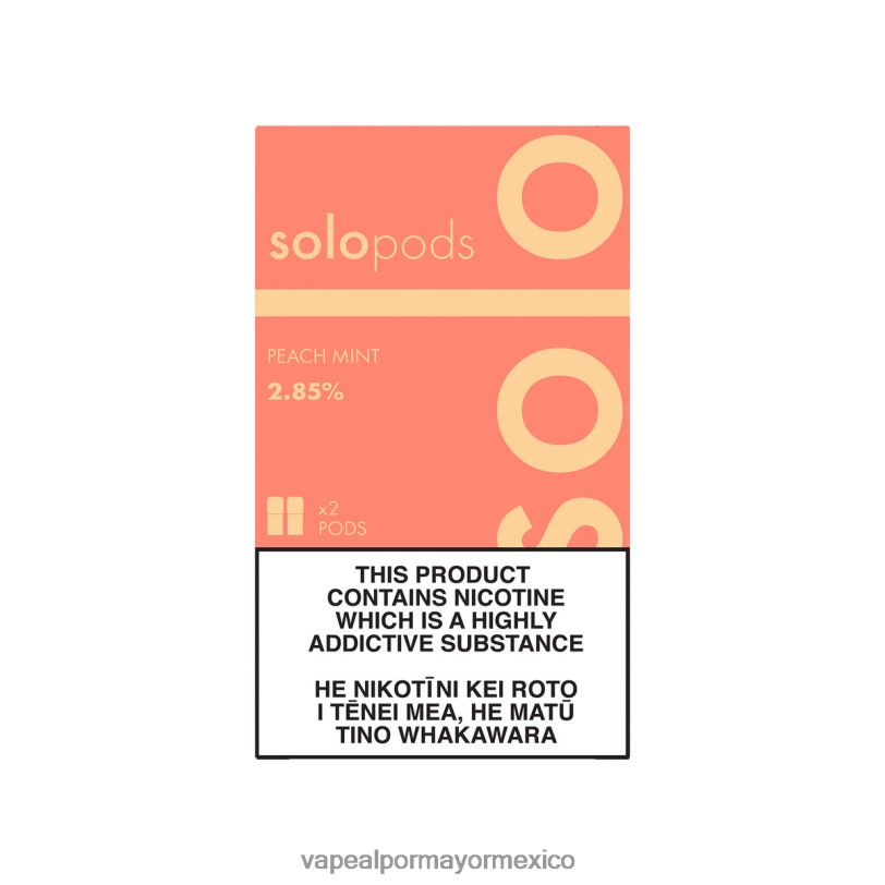 Vaporizador Mexico - Solo paquete de 2 cápsulas de repuesto menta durazno 4LV0857