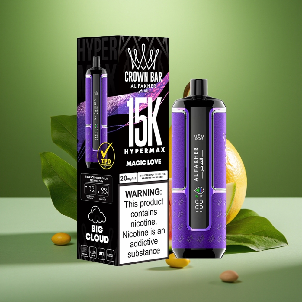 Al Fakher Crown Bar 15K Amor Mágico DTL Compacto vape distributor Mexico