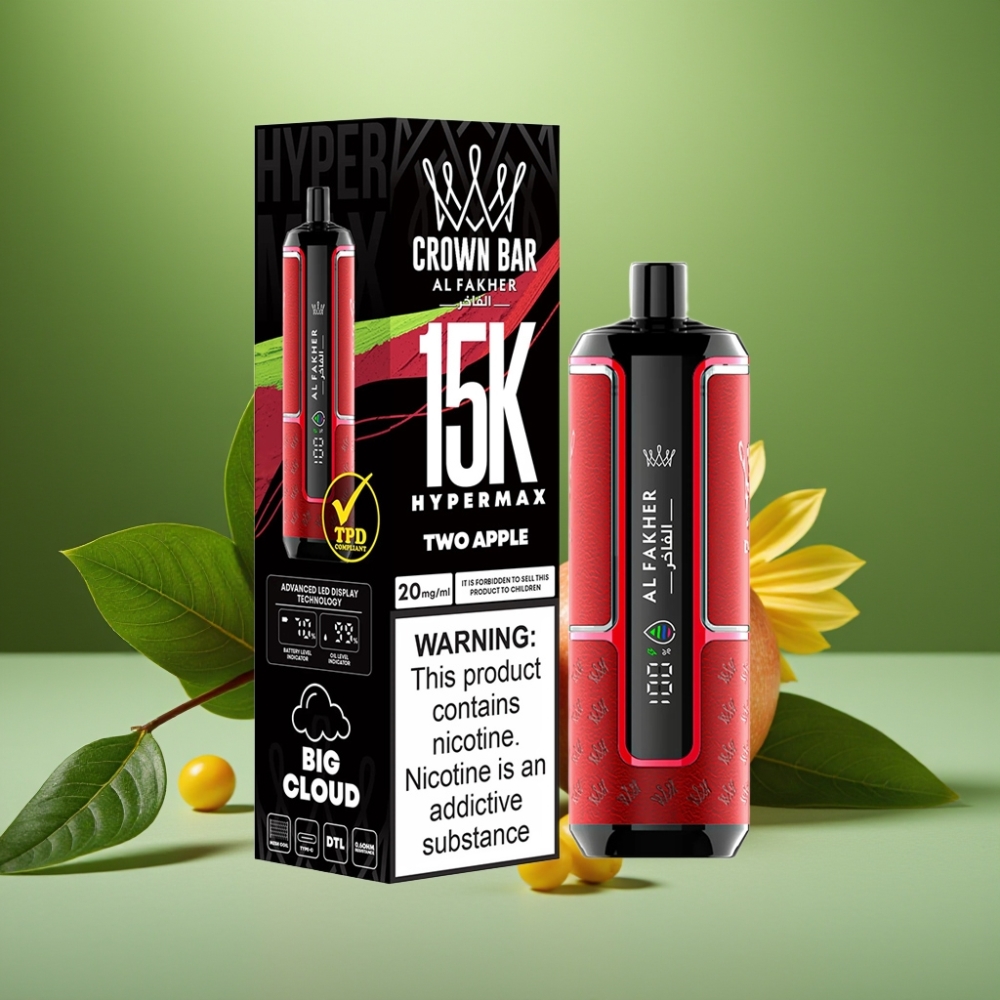 Al Fakher Crown Bar 15K Dos Manzanas Compacto vape distributor Mexico