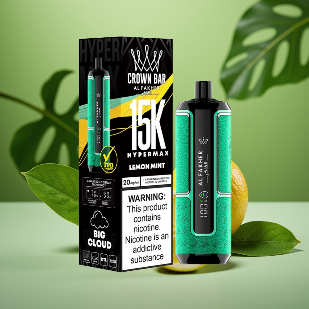 Al Fakher Crown Bar 15K Limón Menta 22ml vape distributor Mexico