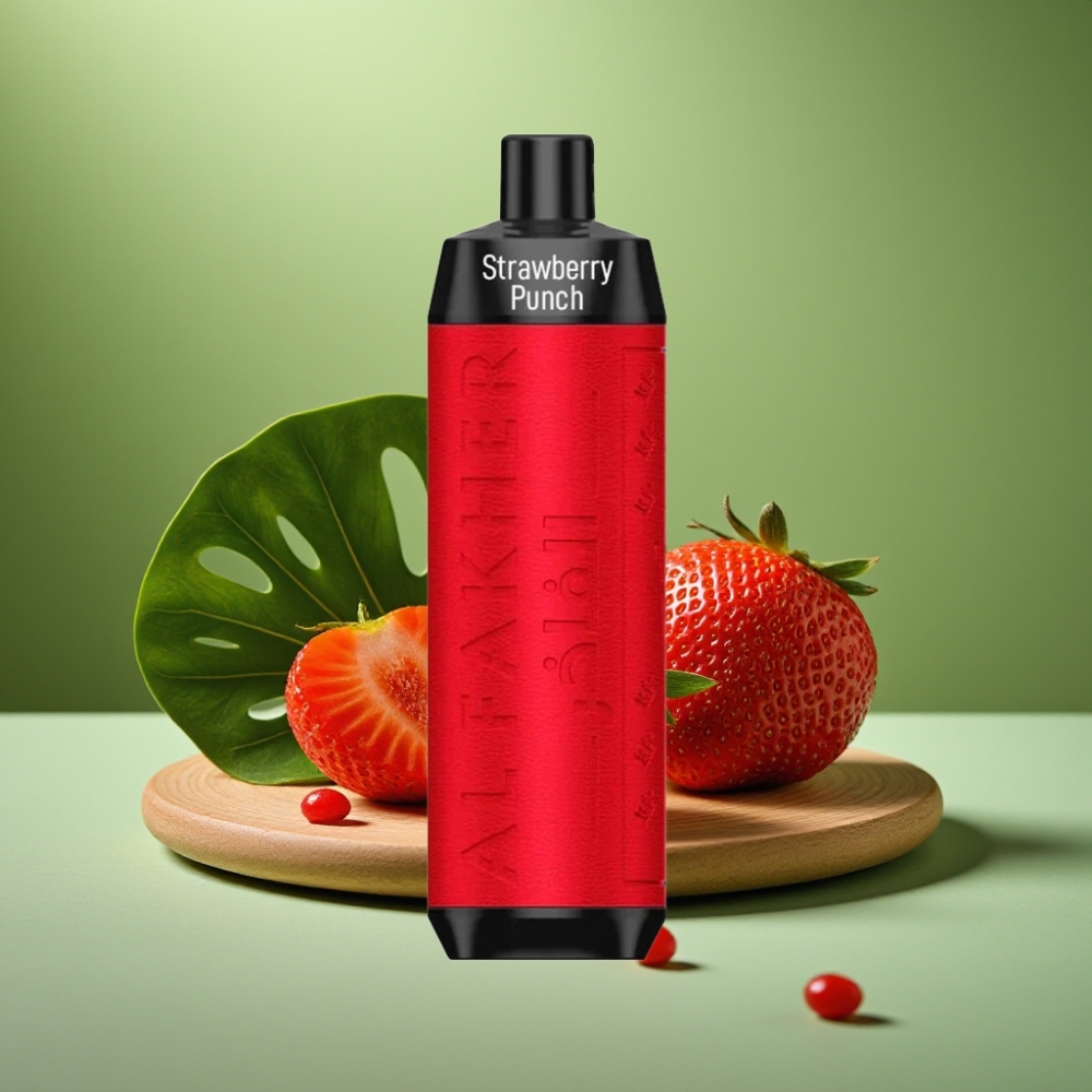 Al Fakher Crown Bar 8000 Crystal Crystal 18ml Golpe de Fresa