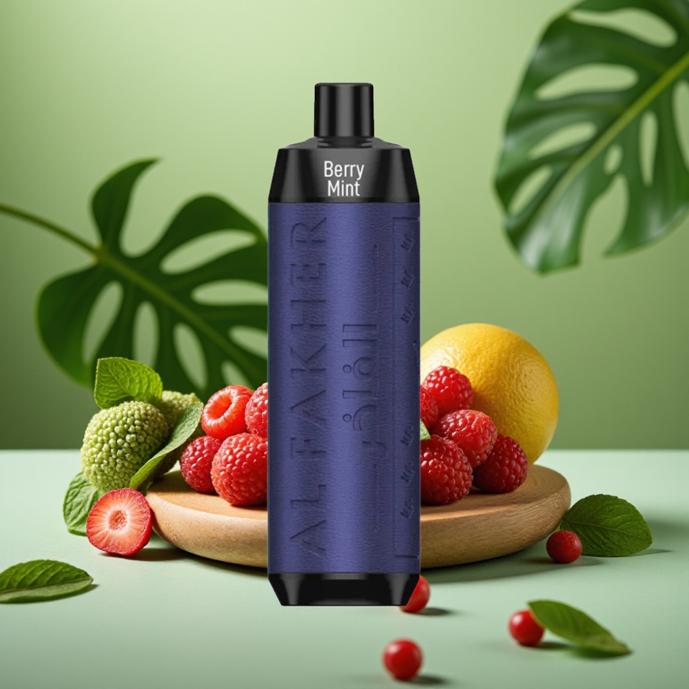 Al Fakher Crown Bar 8000 Crystal Menta de Baya USB-C vape distributor Mexico