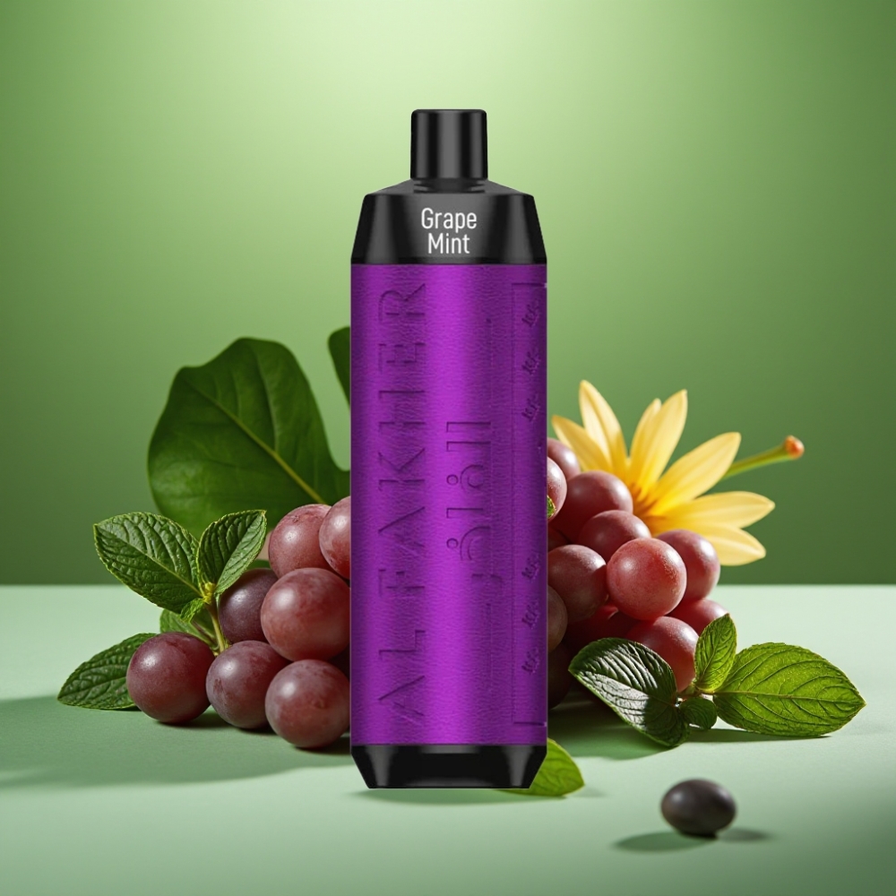 Al Fakher Crown Bar 8000 Crystal Uva Menta 5mg 18ml vape distributor Mexico