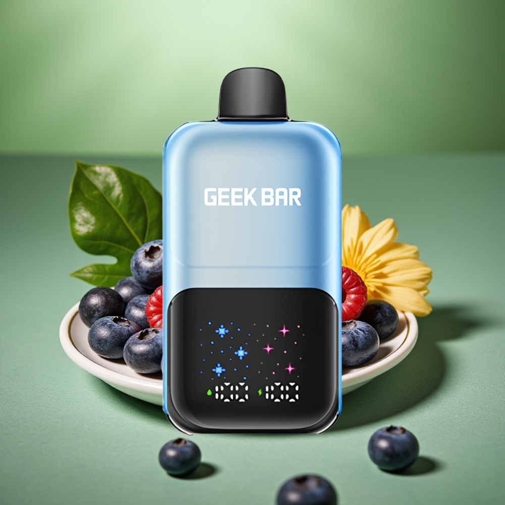 GEEK BAR 2GO 50000 Puffs 20mL Dual Tanks Helado de Arándano y Frambuesa