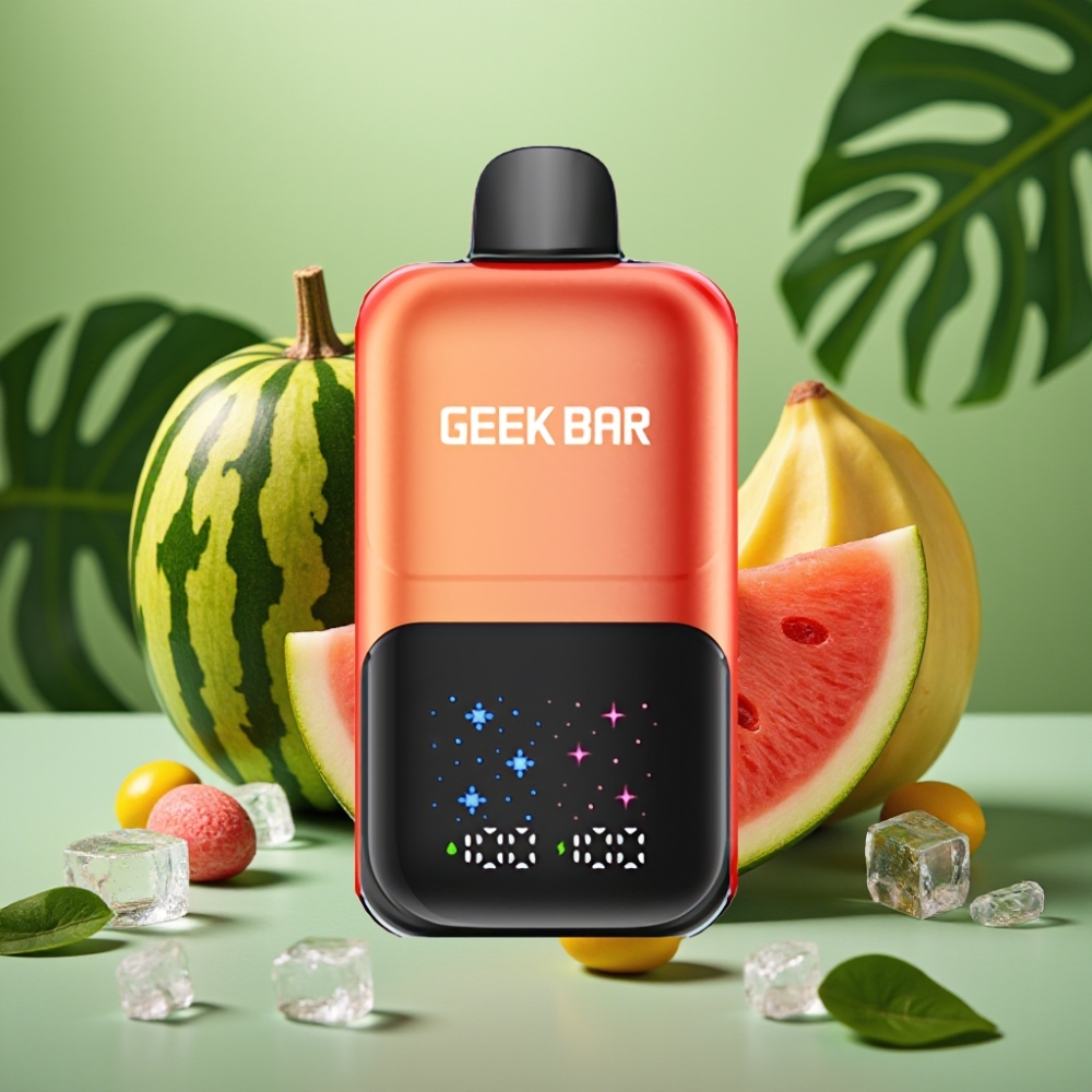 GEEK BAR 2GO 50000 Puffs Pantalla Grande & Chicle Sandía Helada