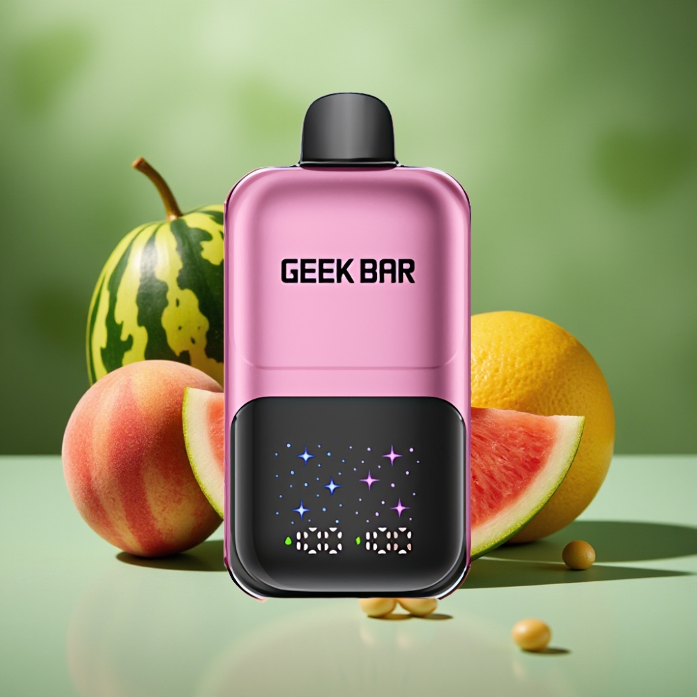 GEEK BAR 2GO 50000 Puffs Pantalla Grande y Sabor Durazno & Sandía