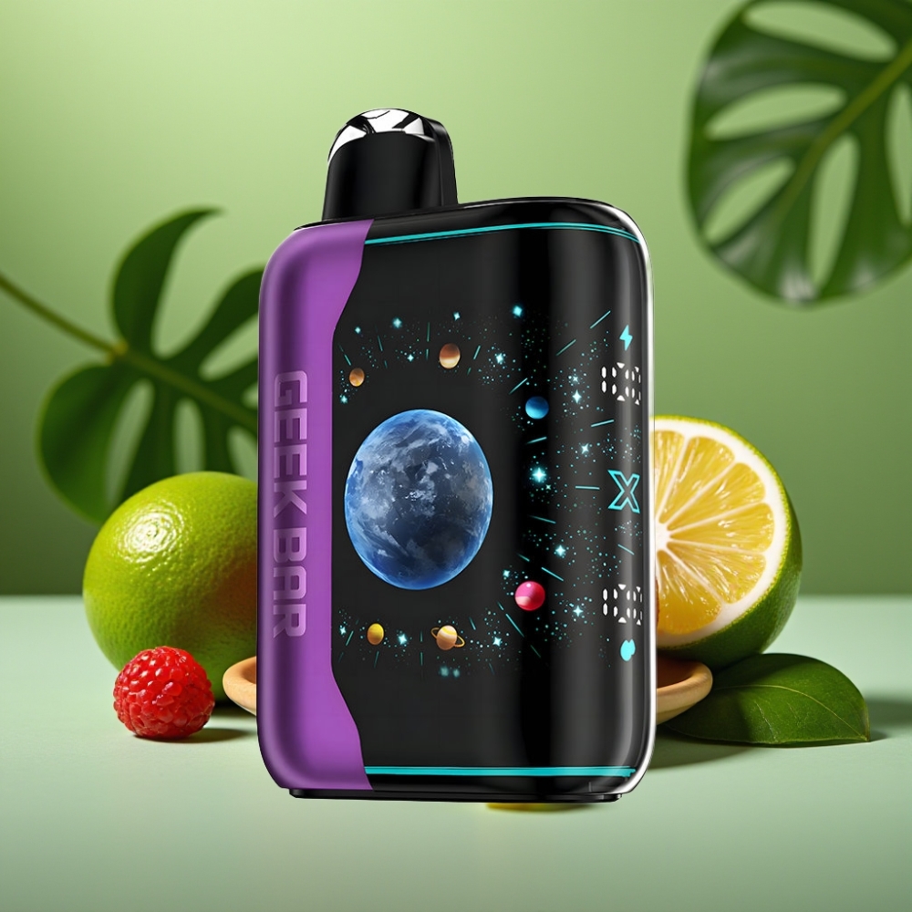 Geek Bar Platinum Edition 25000 Puffs Dual Malla Sabor Cereza Lima Arándano