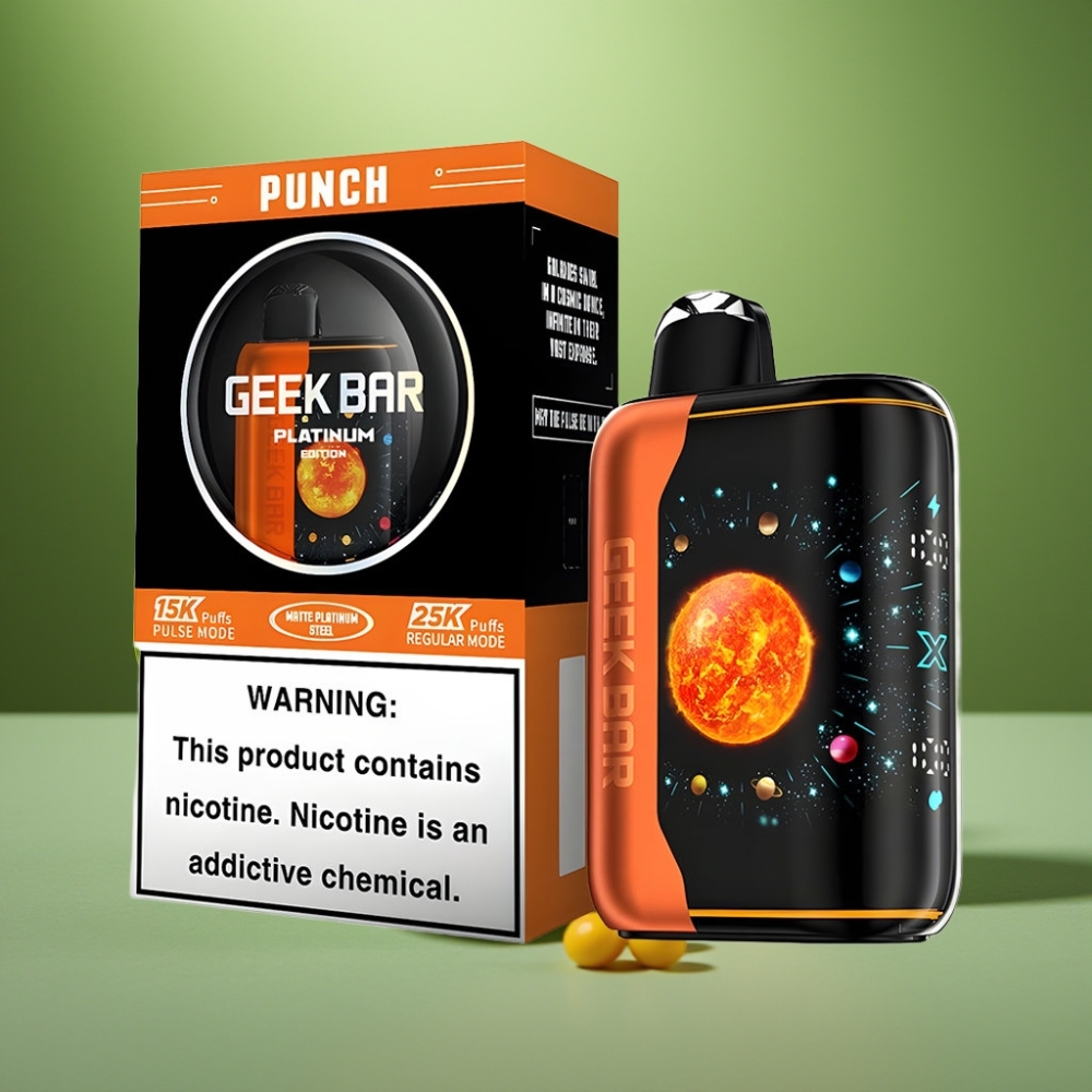 Geek Bar Platinum Edition 25000 Puffs Pantalla 3D Dinámica Punch