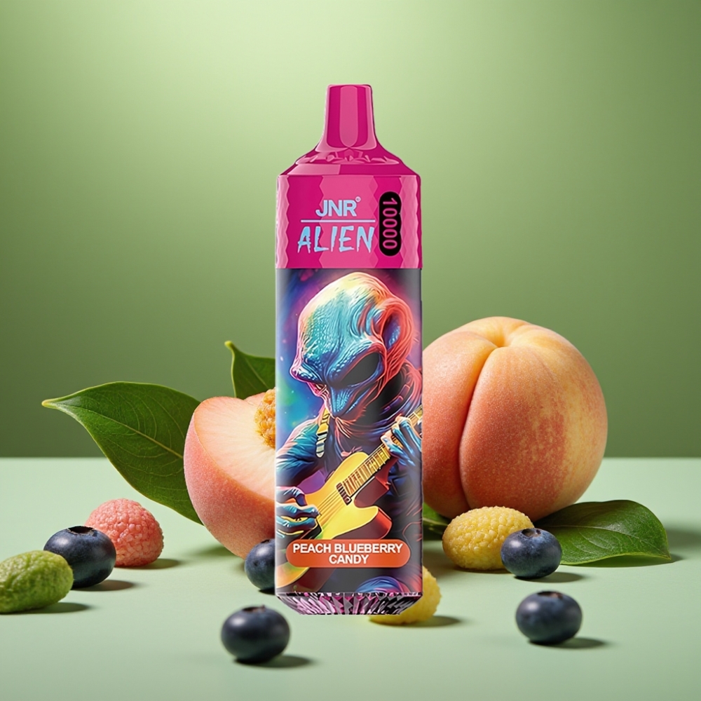 JNR Alien 10000 Puffs 850mAh Caramelo Melocotón Arándano