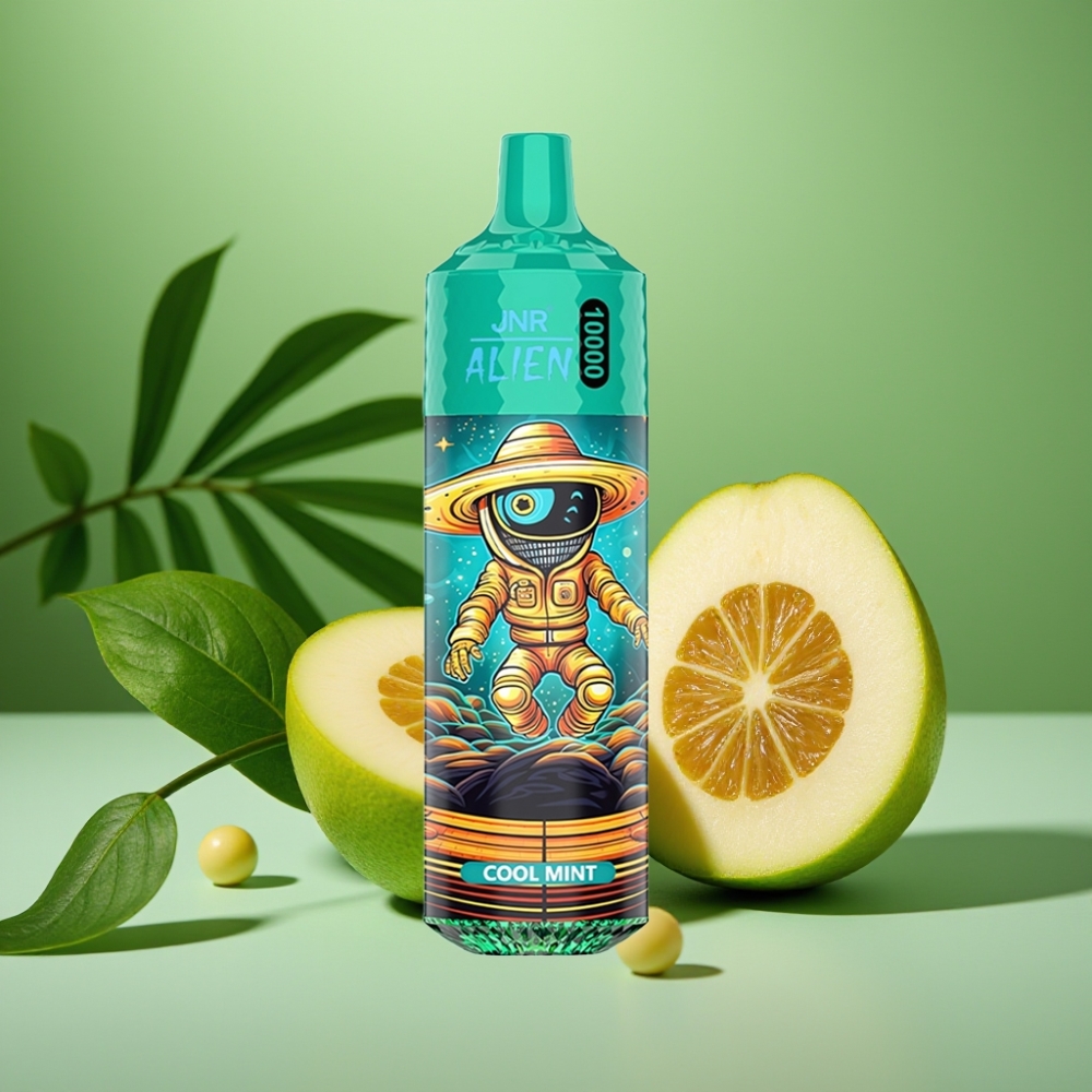 JNR Alien 10000 Puffs Menta Refrescante y Carga Rápida Tipo-C