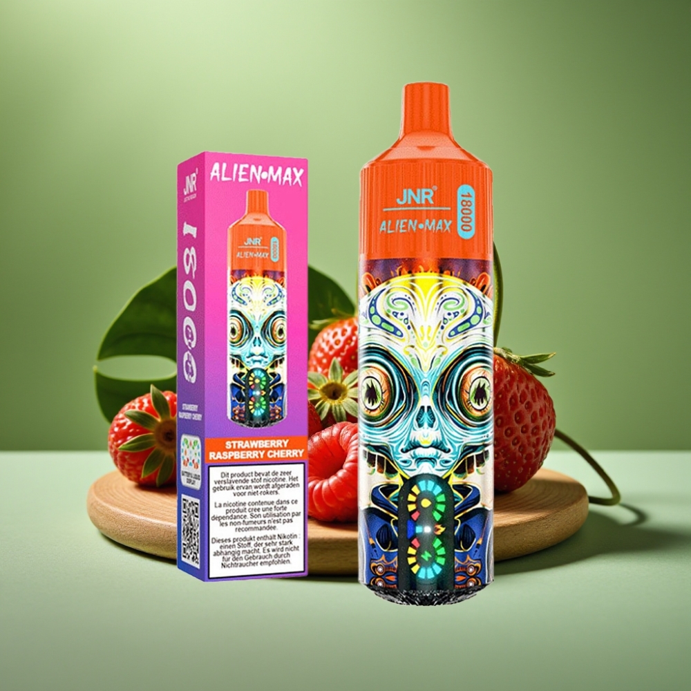JNR Alien Max 18000 Puffs Dual Core Fresa Frambuesa Cereza
