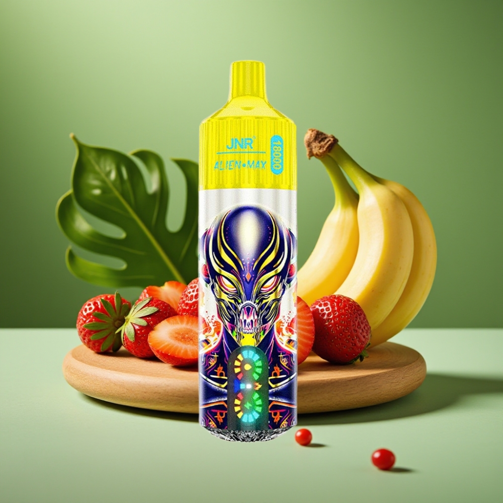 JNR Alien Max 18000 Puffs Dual Core Fresa Plátano vape distributor Mexico