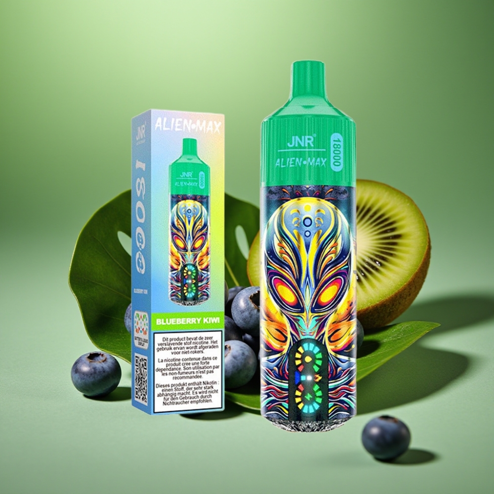 JNR Alien Max 18000 Puffs Dual Mesh Arándano Kiwi vape distributor Mexico