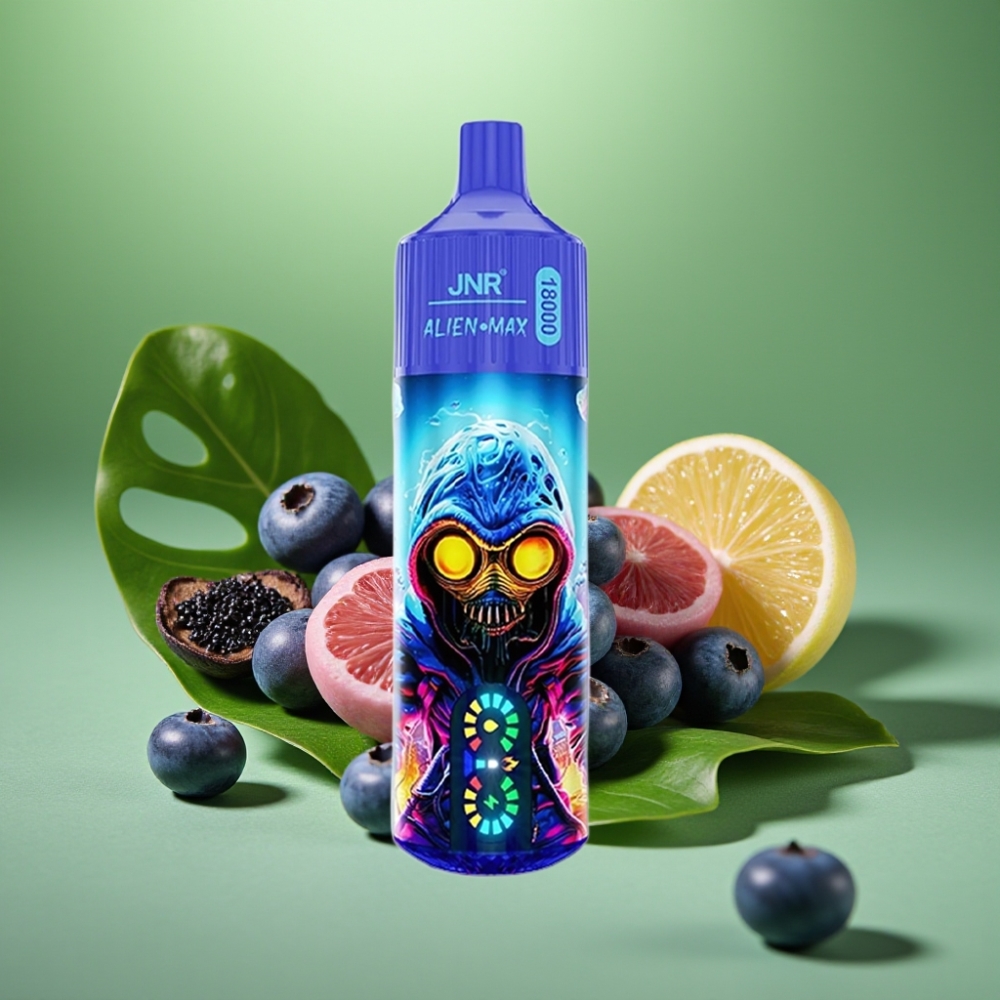 JNR Alien Max 18000 Puffs Dual Mesh Chicle de Arándano vape distributor Mexico