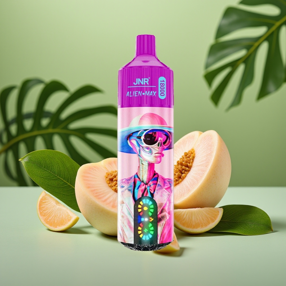 JNR Alien Max 18000 Puffs Dual Mesh Durazno Blanco Frambuesa
