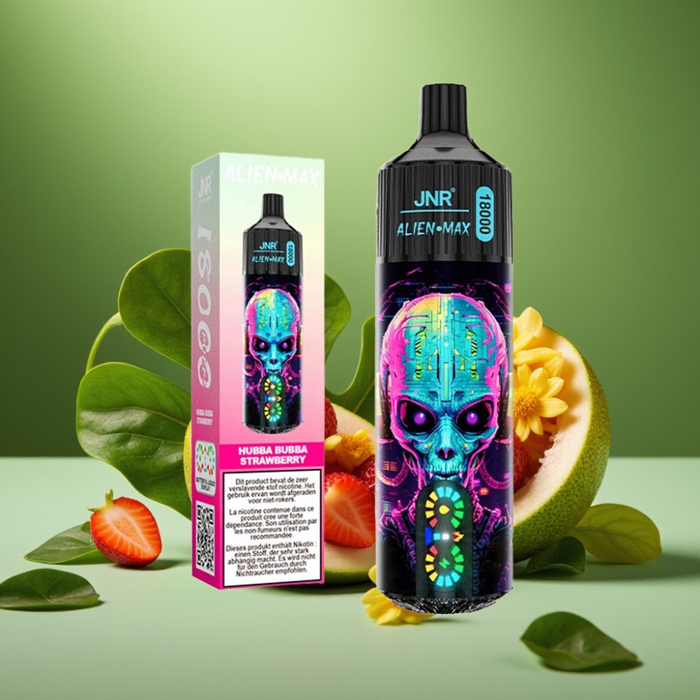 JNR Alien Max 18000 Puffs Dual Mesh Fresa Hubba Bubba vape distributor Mexico