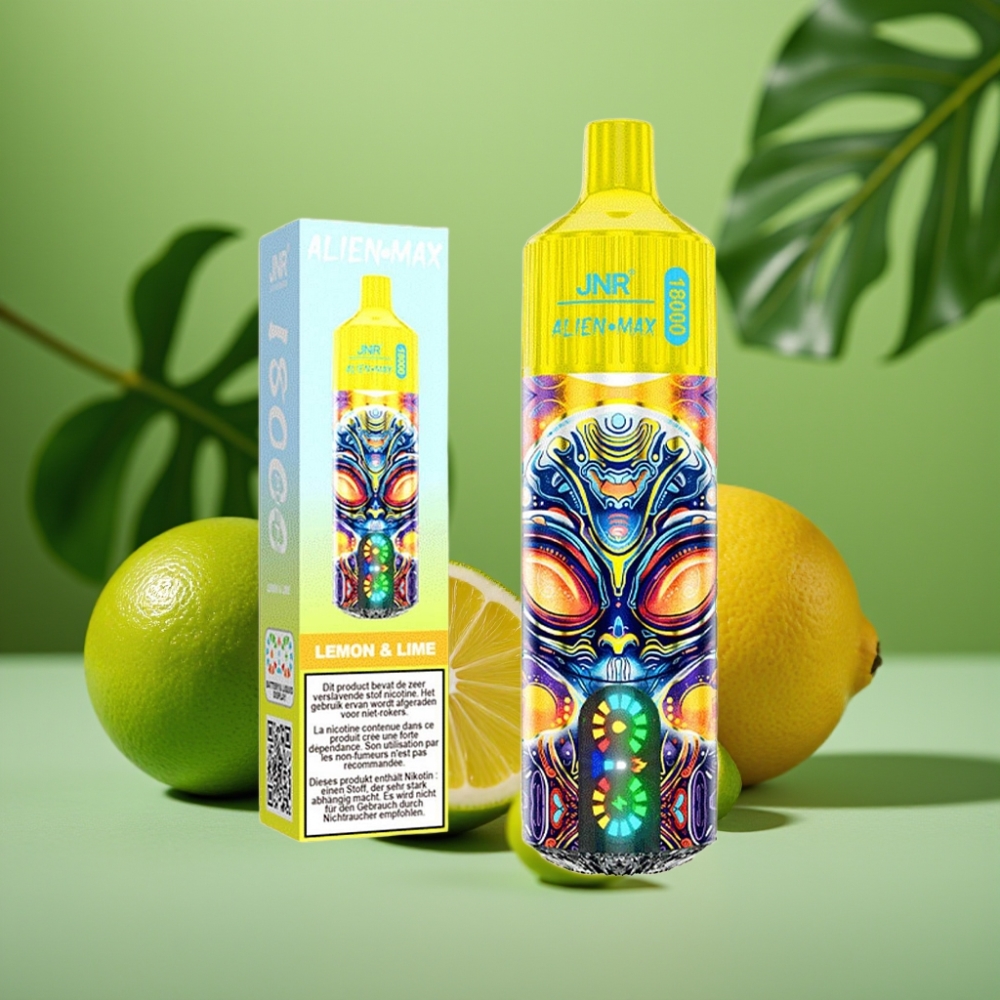 JNR Alien Max 18000 Puffs Dual Mesh Lima & Limón vape distributor Mexico