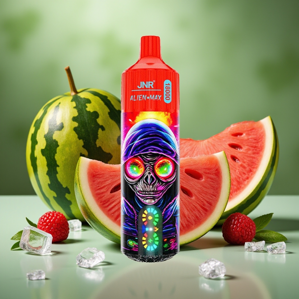 JNR Alien Max 18000 Puffs LED Dual Core Frambuesa Sandía Helada