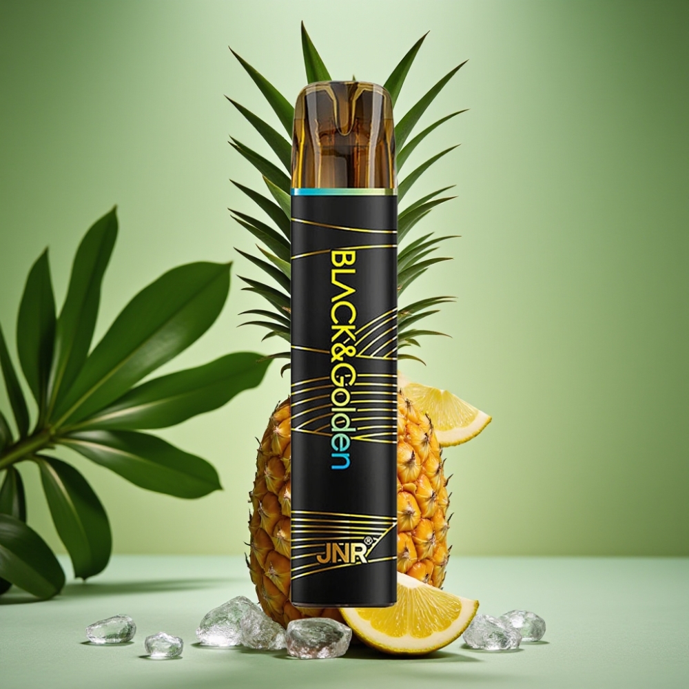 JNR Black&Golden 800 Piñas Heladas 550mAh vape distributor Mexico