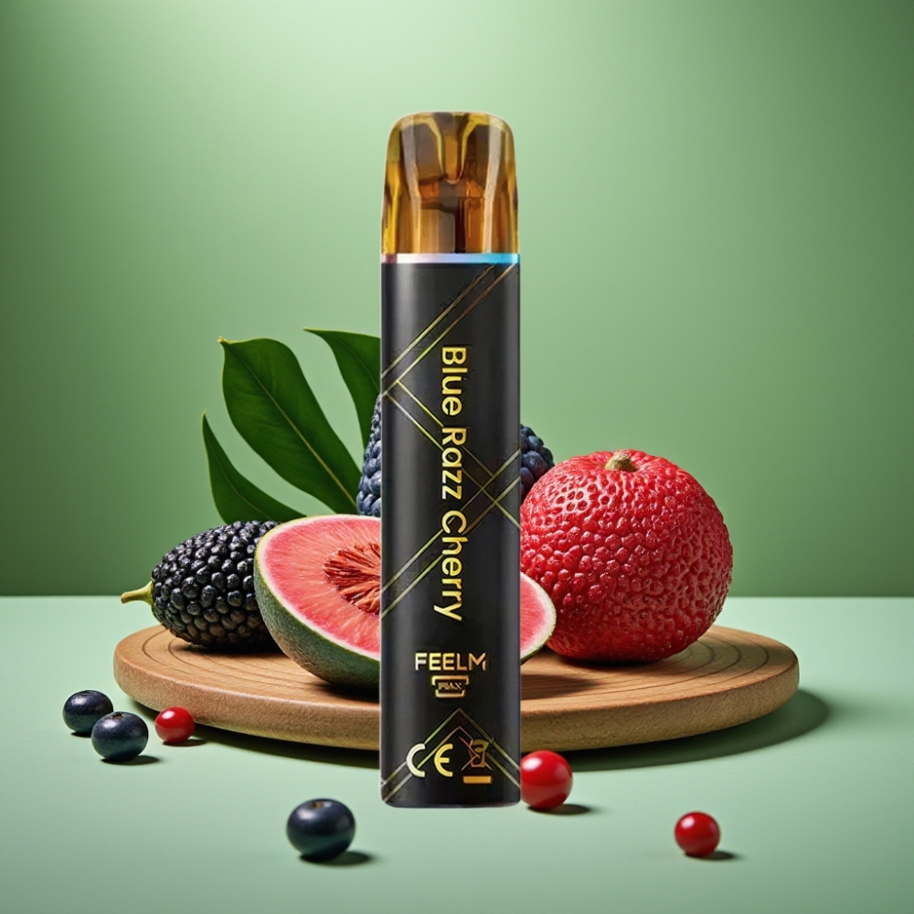 JNR Black&Golden 800 Puffs 2ml Cereza Frambuesa Azul vape distributor Mexico