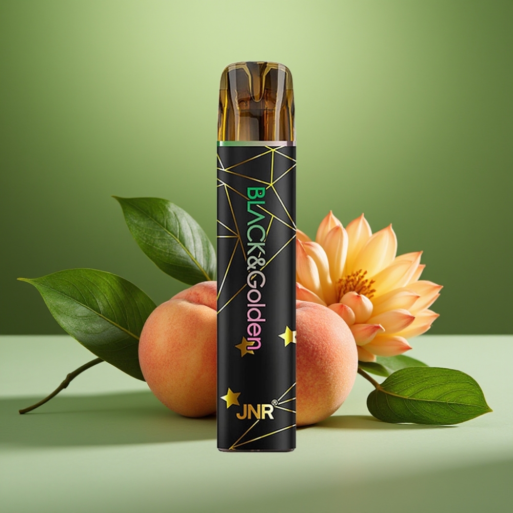 JNR Black&Golden 800 Puffs 2ml Durazno vape distributor Mexico