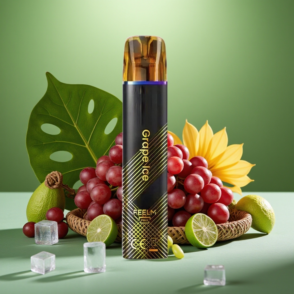 JNR Black&Golden 800 Puffs 550mAh Vape Disposable Hielo Uva