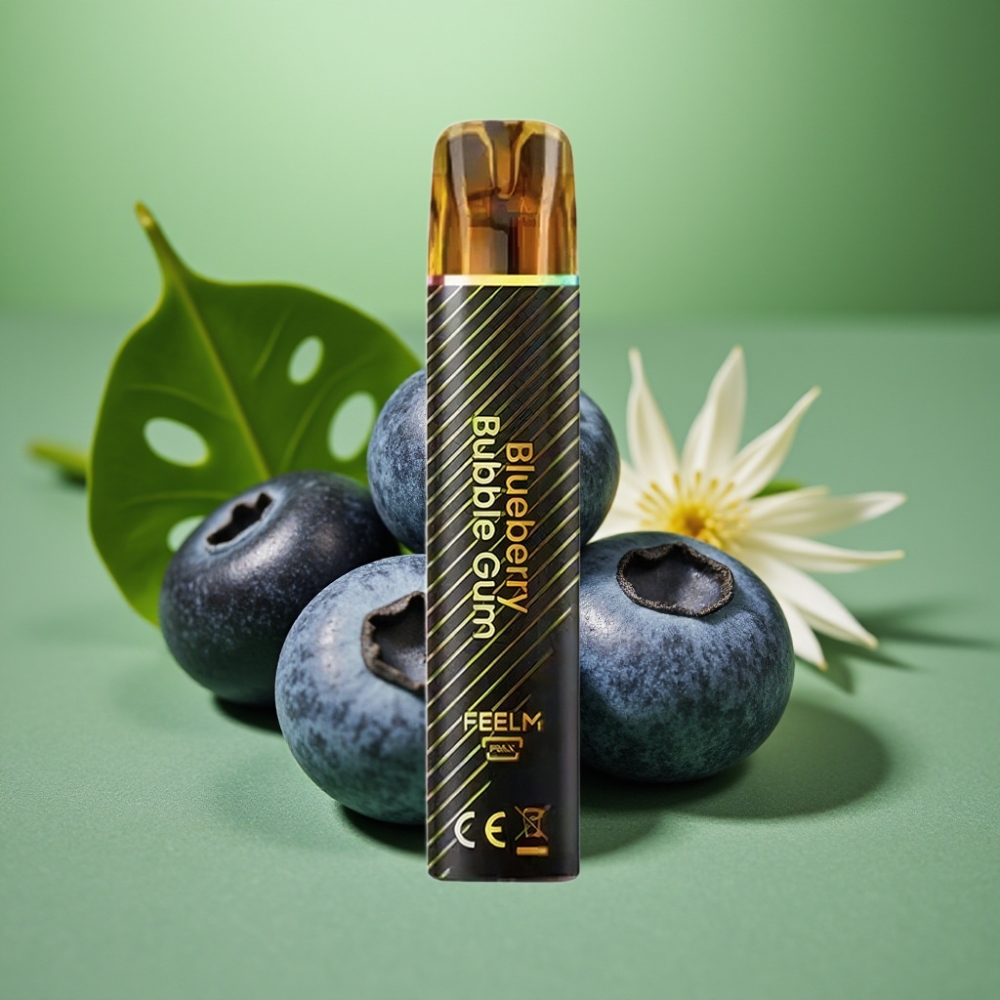 JNR Black&Golden 800 Puffs Chicle de Arándano Azul vape distributor Mexico