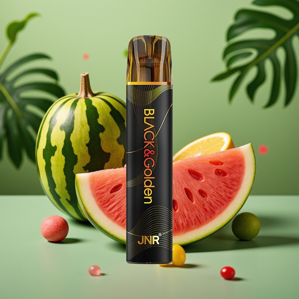 JNR Black&Golden 800 Puffs Chicle de Sandía 550mAh vape distributor Mexico