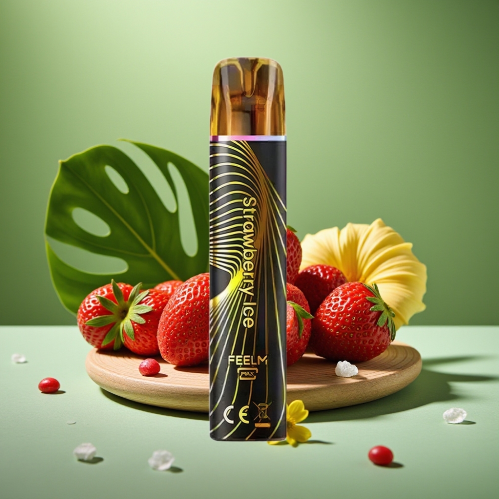 JNR Black&Golden 800 Puffs Fresa Helada 550mAh vape distributor Mexico