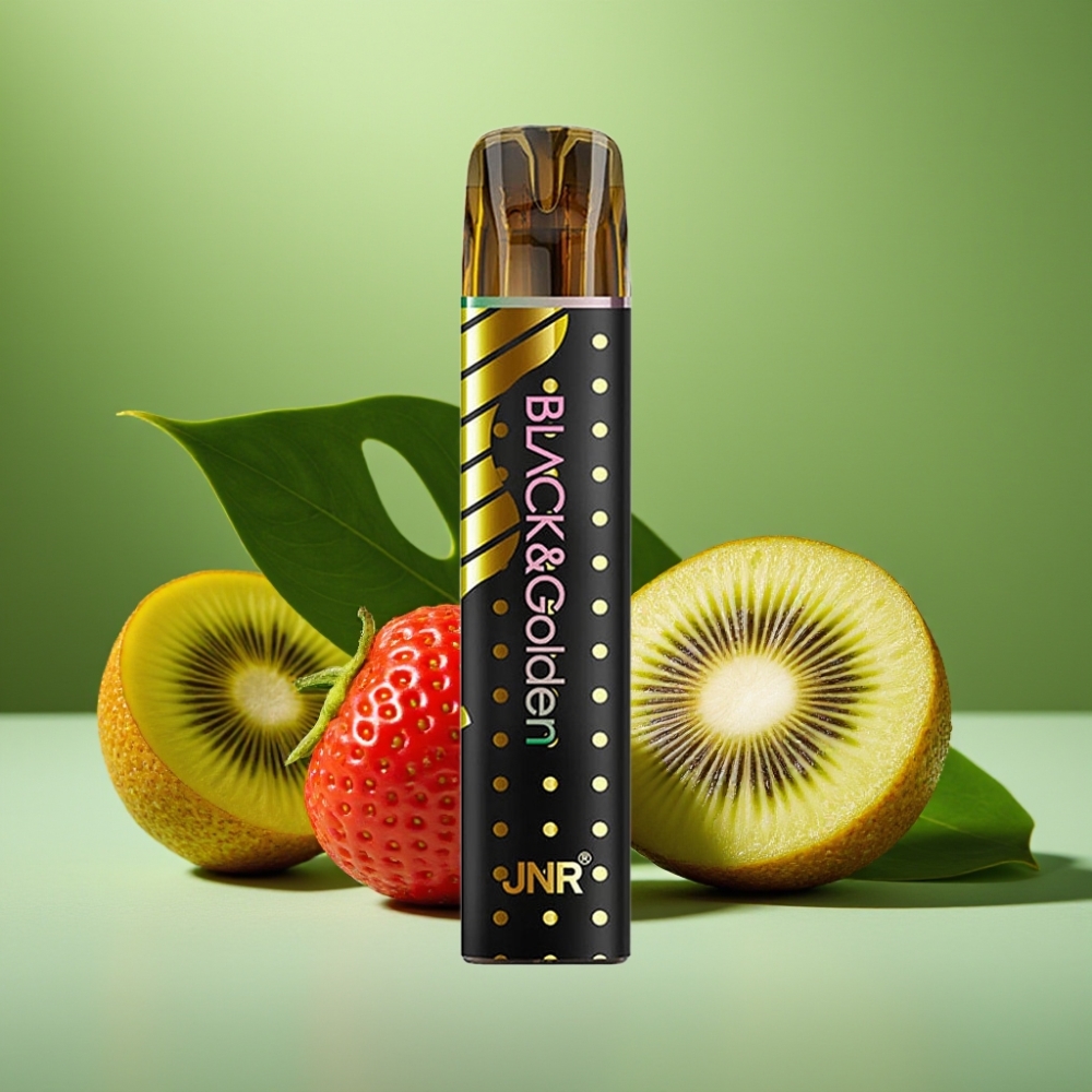 JNR Black&Golden 800 Puffs Fresa Kiwi 550mAh vape distributor Mexico