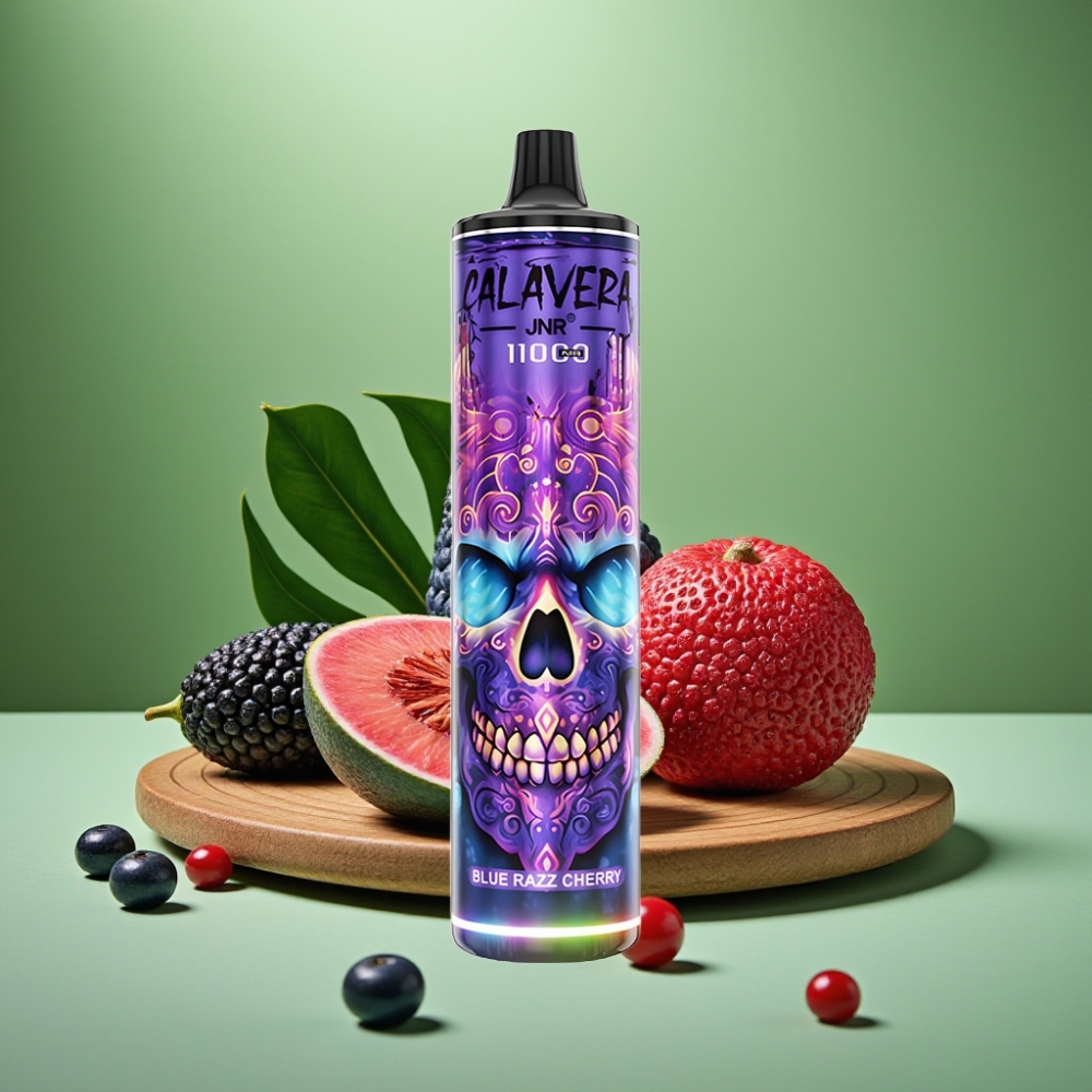 JNR Calavera 11000 Puffs 21ml Arándano Azul Cereza vape distributor Mexico