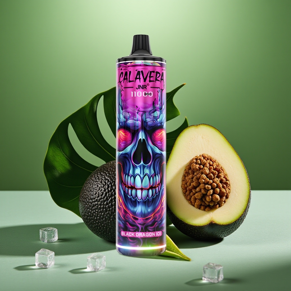 JNR Calavera 11000 Puffs 21ml Dragón Negro Helado vape distributor Mexico