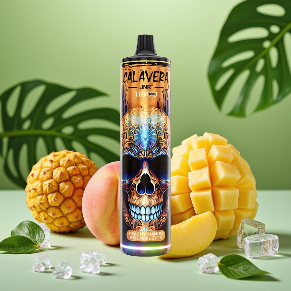 JNR Calavera 11000 Puffs 21ml Duraznó Mango Piña Hielo vape distributor Mexico