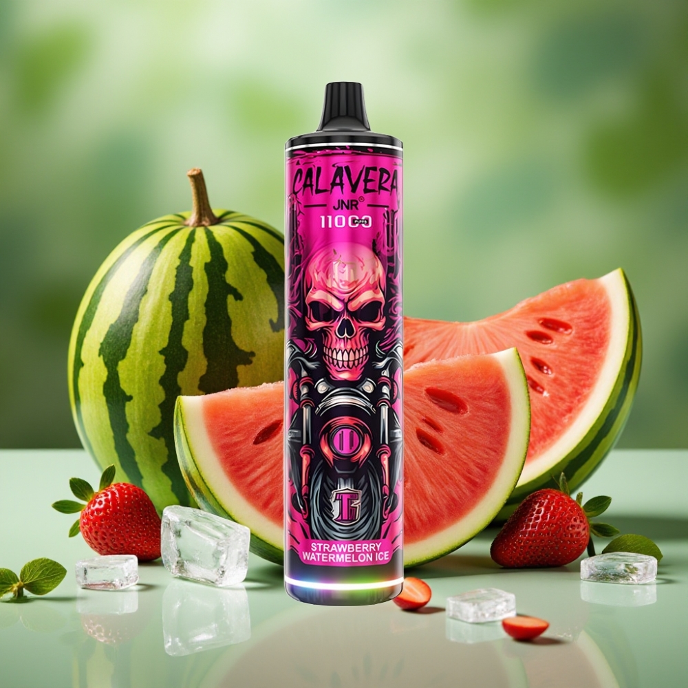 JNR Calavera 11000 Puffs 21ml Fresa Sandía Helada vape distributor Mexico